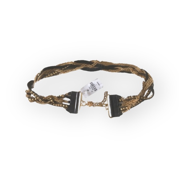 new LF ♐︎ Streets Ahead ♐︎ Twisted Multi Chain Leather Belt  ♐︎ Black + Gold ♐︎ - Picture 15 of 16